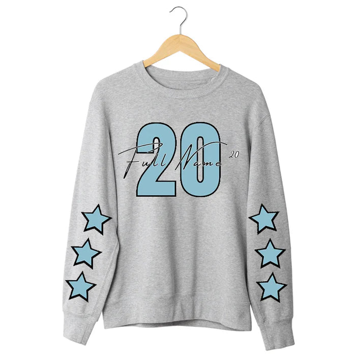 Custom Family Team Sweatshirt – Personalized Name & Number Cheer Shirt for Sports-Loving Families