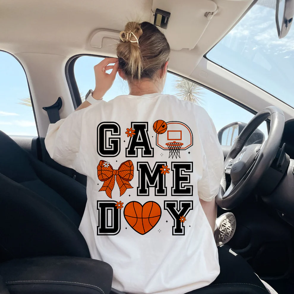 Custom Baseball Softball Basketball Mom Shirt - With Kids Name & Jersey Number