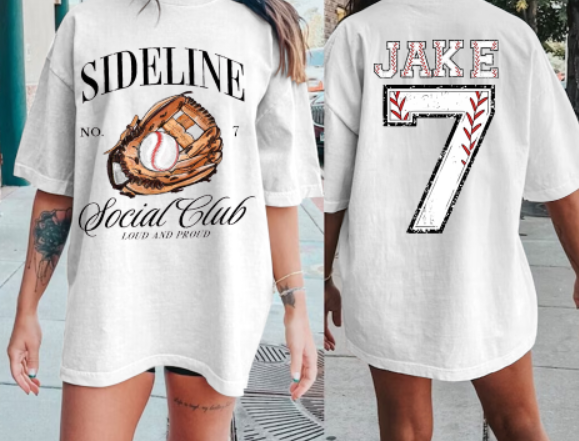 Custom Baseball/Softball/Football/Soccer/Hockey Mom Shirt, Mom Baseball/Softball/Football/Soccer Tee, Sports Mom Tee,Custom Comfort Colors Tee