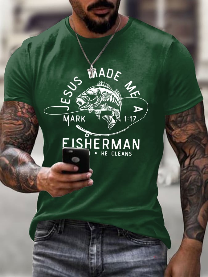 Men'S Casual Faith Short-Sleeved T-Shirt