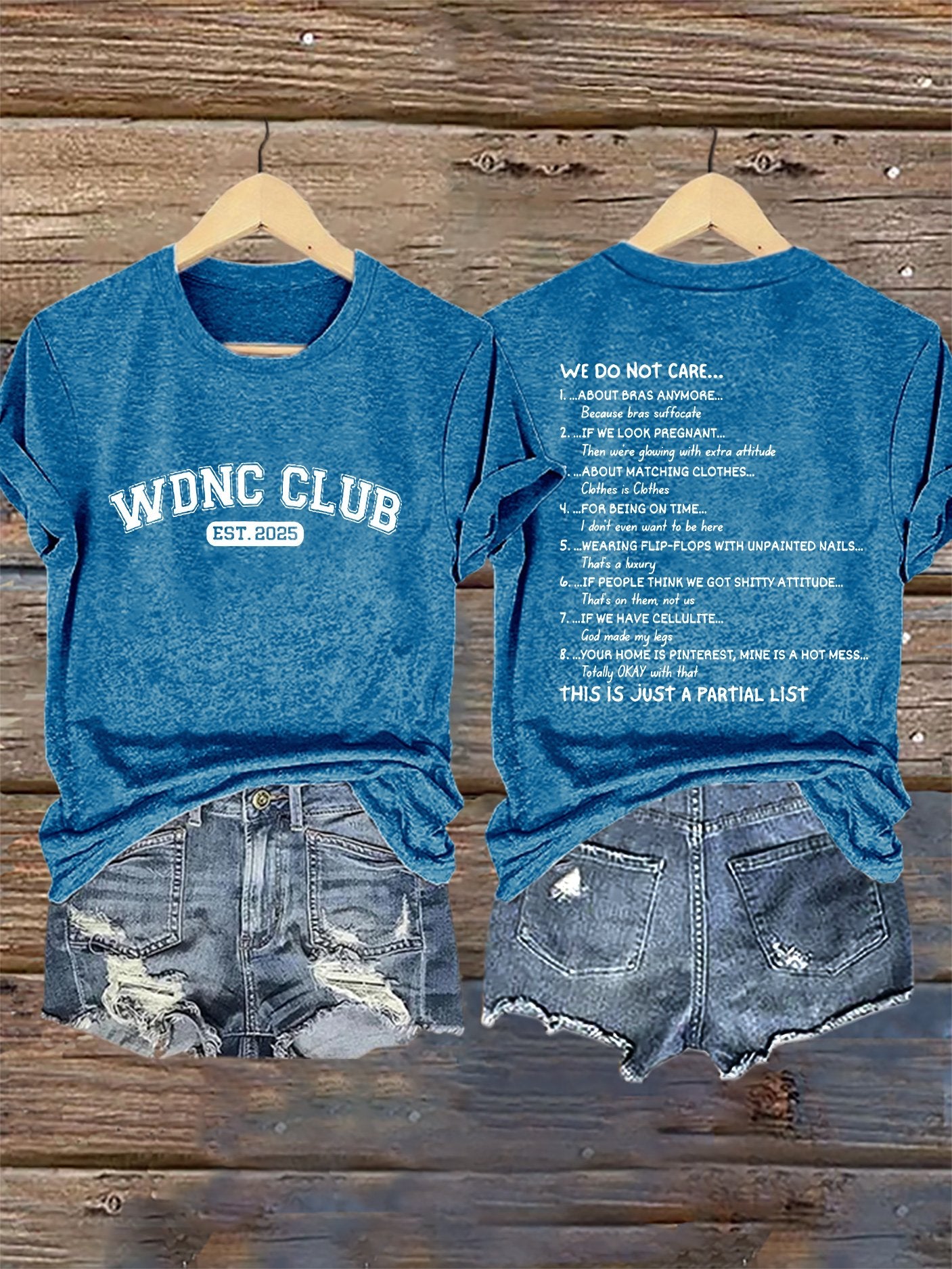 🔥Buy 3 Get 15% Off🔥Retro Proud Member Of WDNC Club Est. 2025 We Do Not Care Print T-Shirt