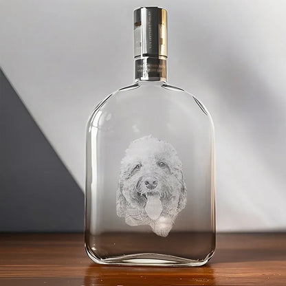 Etched Picture Rocks Whiskey Bottles, Father's day, Dad Gifts