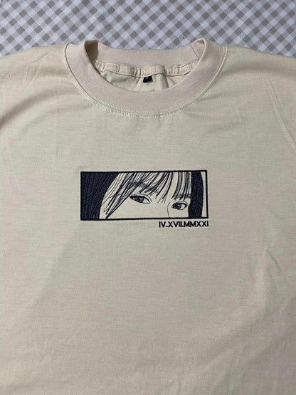 Custom Art Eyes Embroidered Sweatshirt