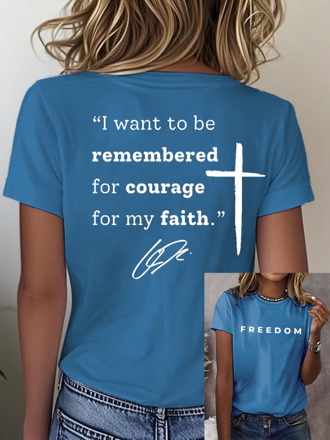 Women's Casual Hot Spot Print Crew Neck T-shirt