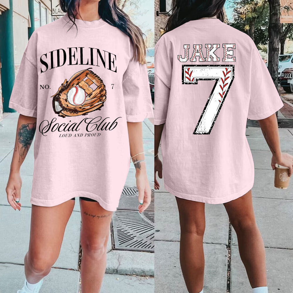 Custom Baseball/Softball/Football/Soccer/Hockey Mom Shirt, Mom Baseball/Softball/Football/Soccer Tee, Sports Mom Tee,Custom Comfort Colors Tee