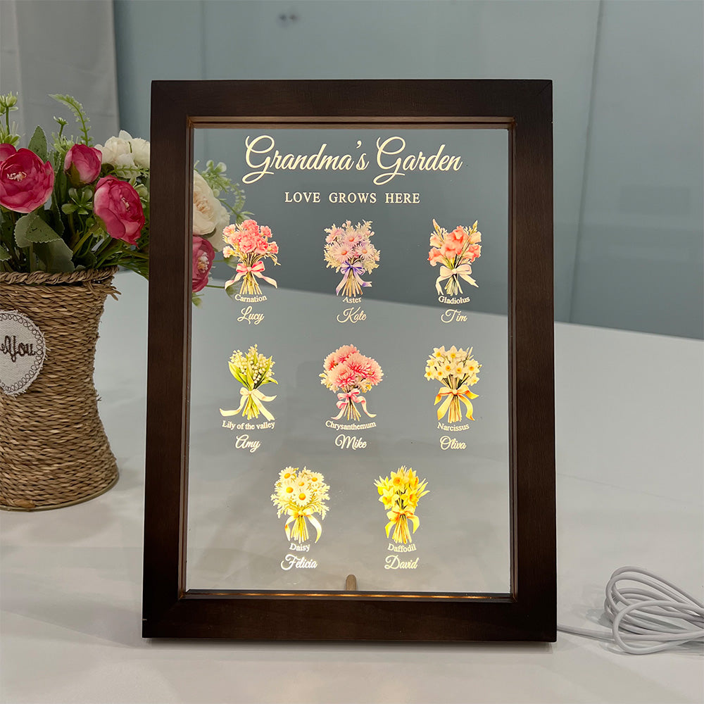 ⭐️Birth Month Flower Bouquet Customized LED Light