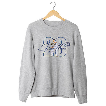 Personalized Family Sports T-Shirt - Custom Photo & Name Cheer Tee for Teams, Moms & Fans 🏈⚾⚽
