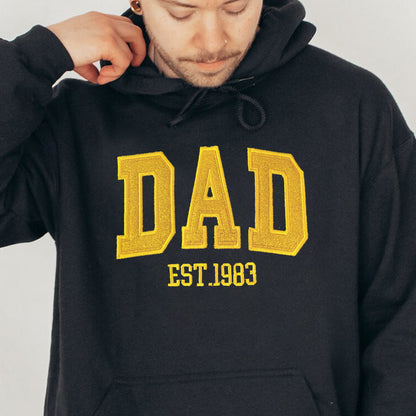 Custom Embroidered Sweatshirt With Your Child's Name And Heart On The Sleeve As A Mother’s/Father's Day Gift