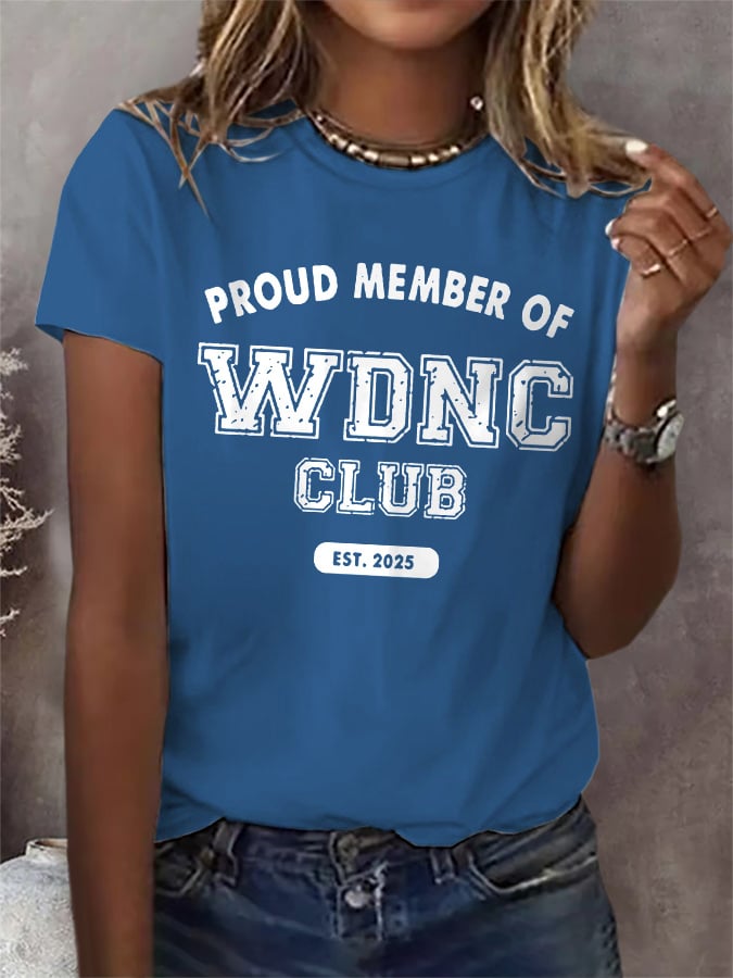 🔥Buy 3 Get 15% Off🔥Retro Proud Member Of WDNC Club Est. 2025 Menopause Perimenopause Print T-Shirt