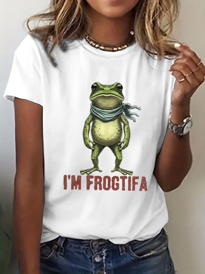 🔥Buy 3 Get 15% Off🔥Women's Portland Frog Casual Short-Sleeved T-Shirt