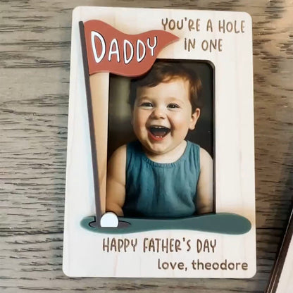 Personalized Golf Fridge Photo Holder Magnet, Fathers Day Gift, Gift For Husband, Gift For Dad, Grandpa