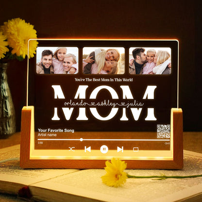Customize with a Song That Speaks Your Heart, Personalized Photo LED Night Light