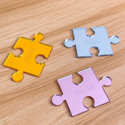 Mum You Are The Piece That Holds Us Together Wooden Puzzle Piece Sign Mother's Day Gift
