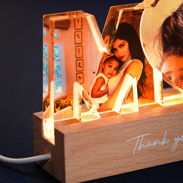 Personalized MOM LED Light - Custom Night Light Gift ✨