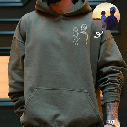 To My Man - Custom Photo Embroidery Shirt