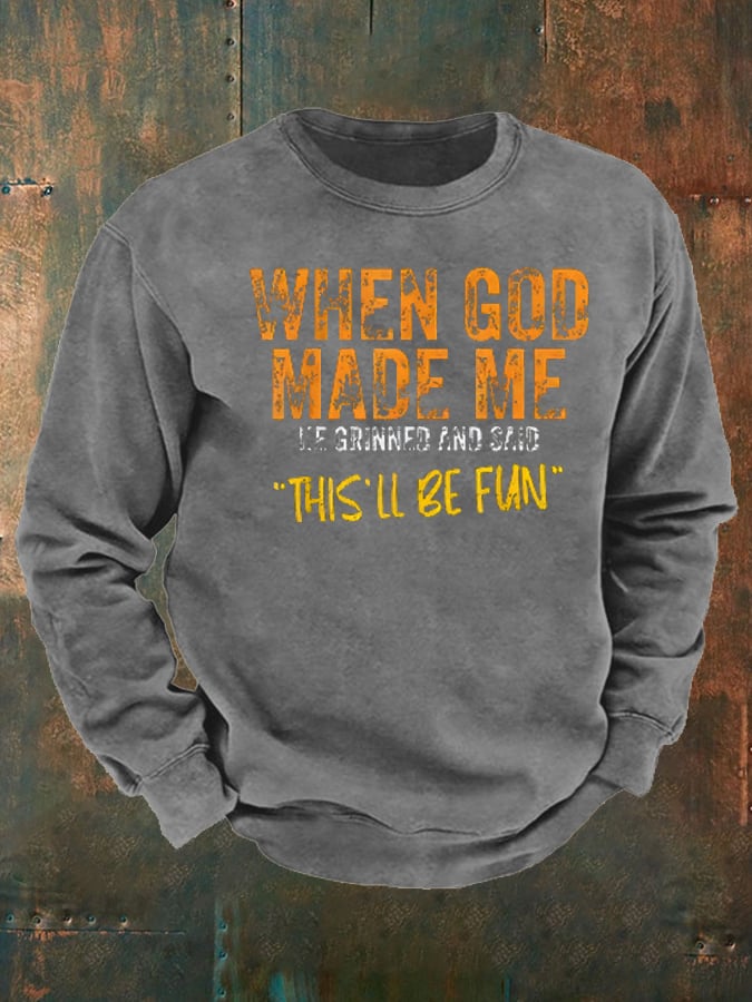 Men's  Casual Faith Short-Sleeved  Sweatshirt