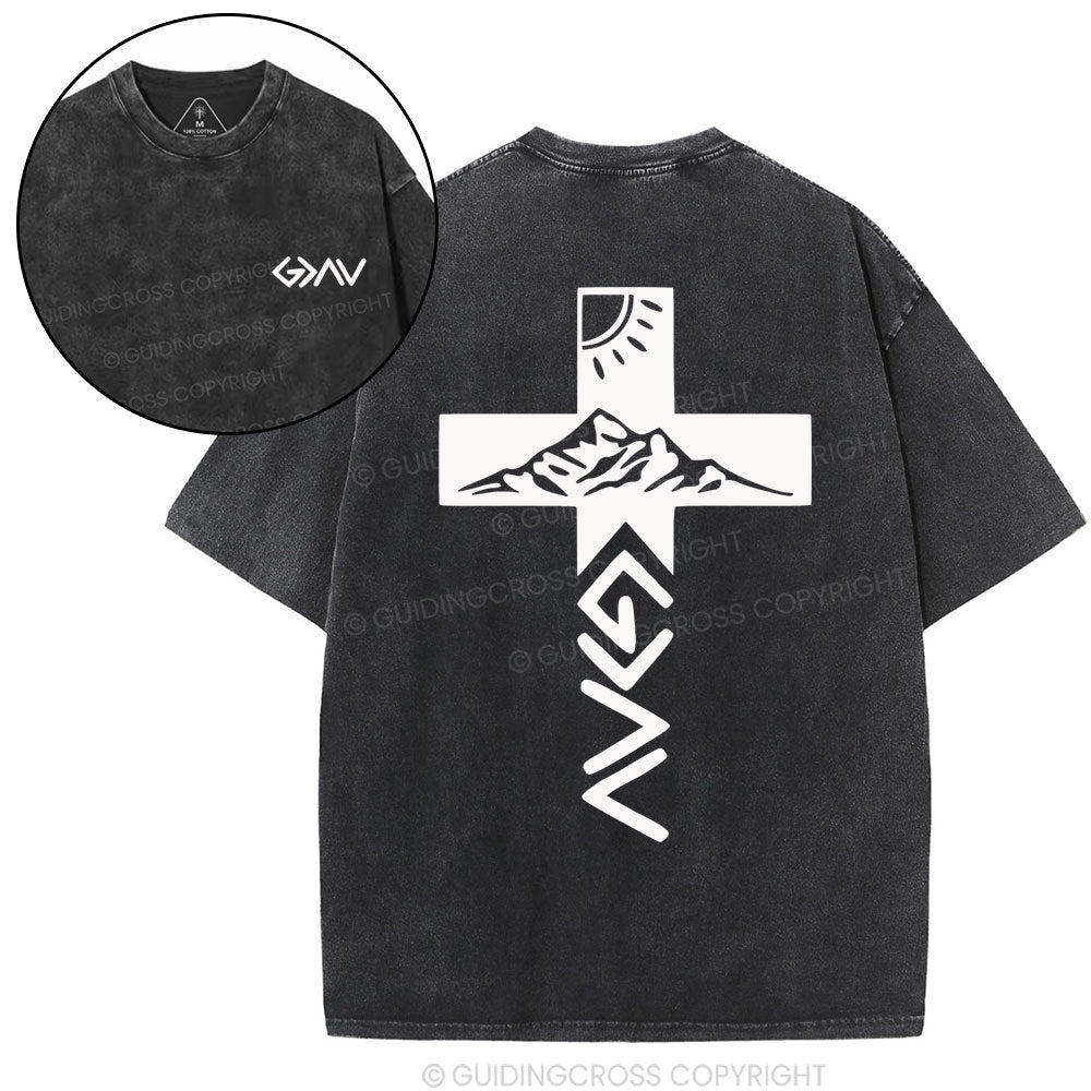 God Is Greater Than The Highs And Lows Christian Washed T-Shirt