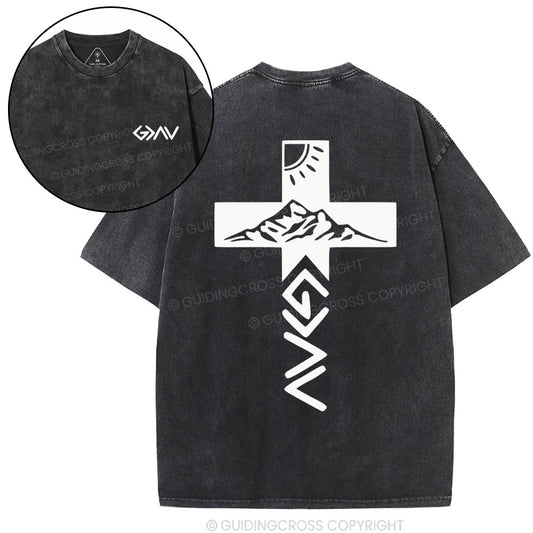 God Is Greater Than The Highs And Lows Christian Washed T-Shirt