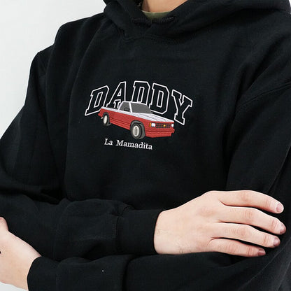 Custom Embroidered Dad Car Crewneck Using Car Photo, Custom Car Embroidered Hoodie, Personalized Gift For Him, Father's Day Gift