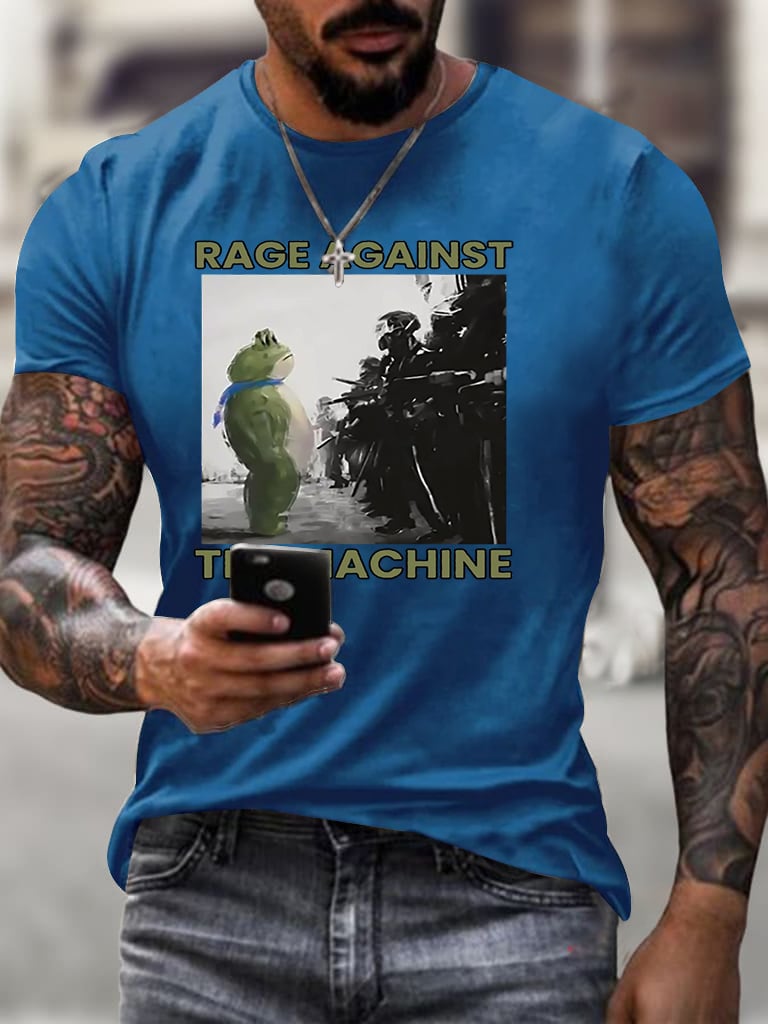 🔥Buy 3 Get 15% Off🔥Men's  Resist Frog Printed Casual T-shirt