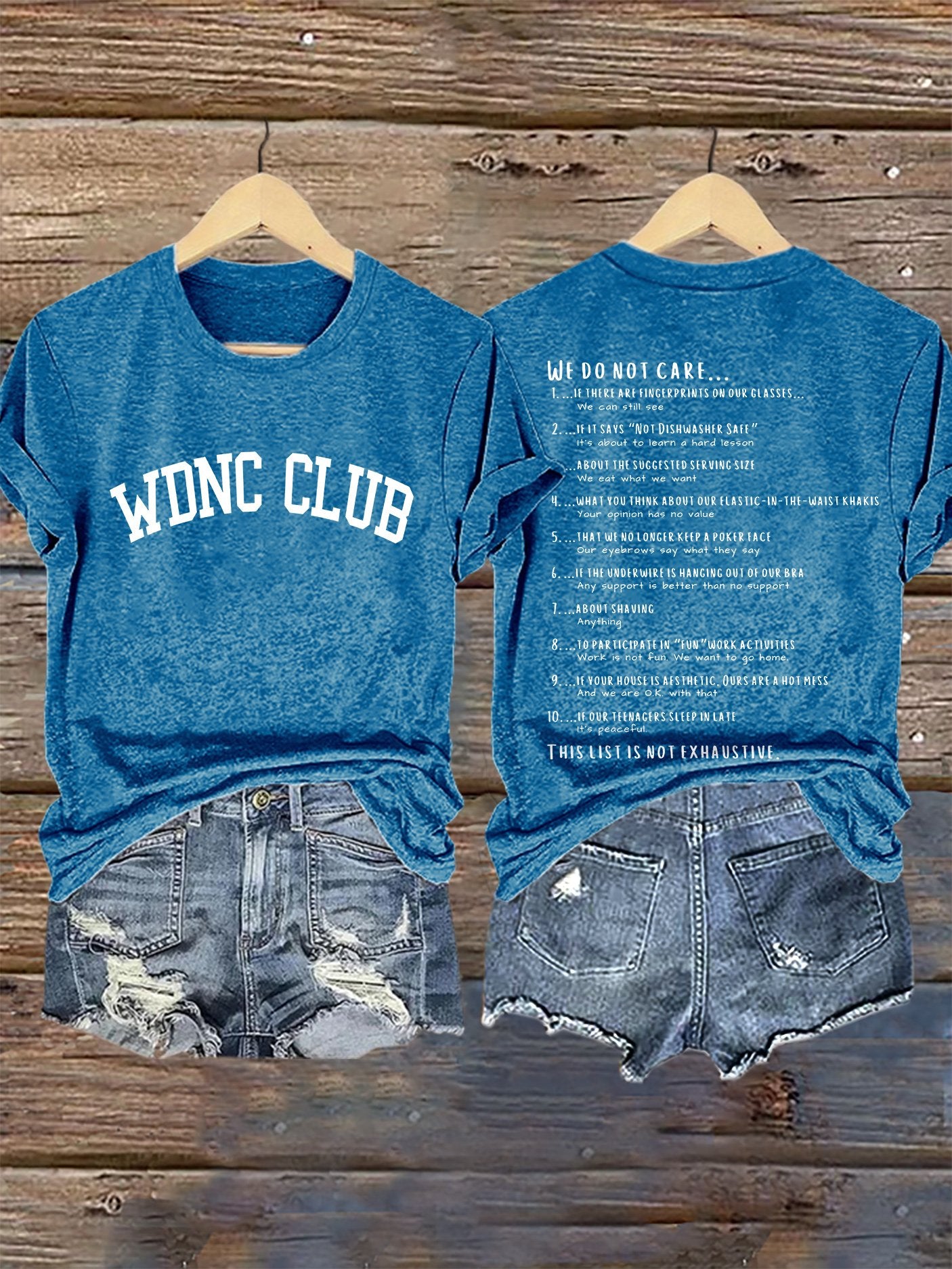 🔥Buy 3 Get 15% Off🔥Retro Funny WDNC Menopause Perimenopause This List Is Not Exhaustive Print T-Shirt