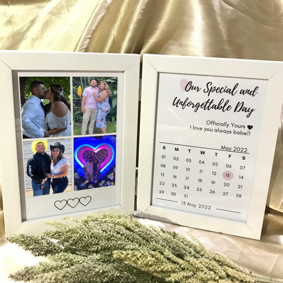 💖🎁Customized Couple Photo Folding Photo Frame, Valentine's Day Gift, Anniversary Gift
