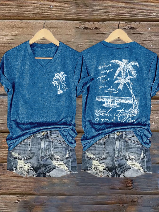 Women's Let It Go Print T-shirt