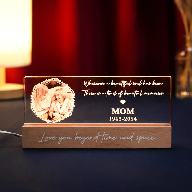 Personalized MOM LED Light - Custom Photo Night Light