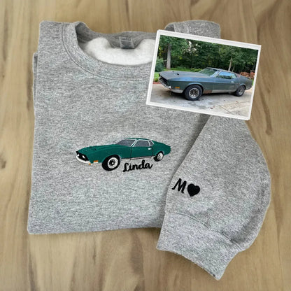 Custom Car/Motorcycle Embroidered Hoodie Tee Sweatshirt