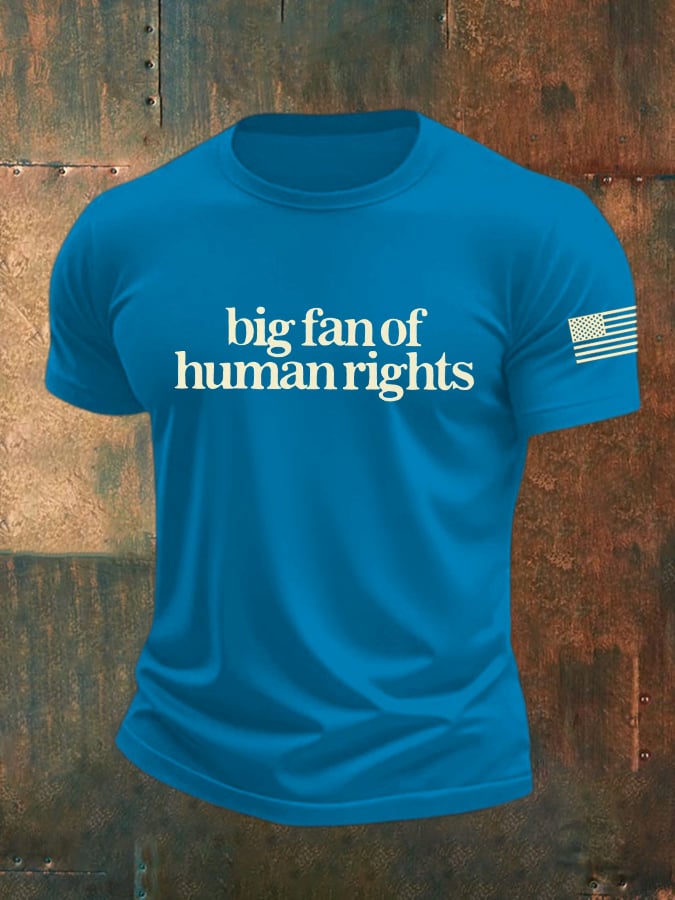 🔥Buy 3 Get 15% Off🔥Men's Casual Big Fan of Human Rights T-shirt