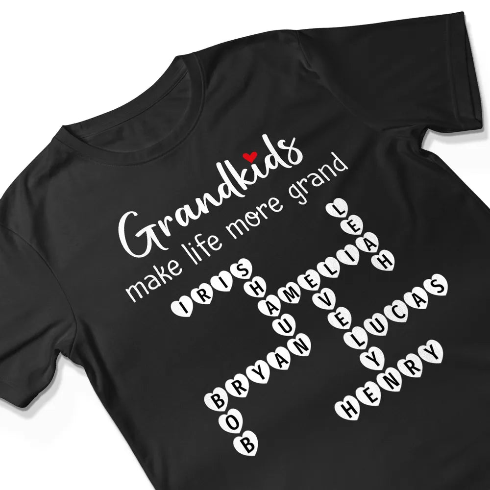 The Greatest Gift You Ever Know Crossword Puzzle Art Gift For Grandma Personalized Shirt