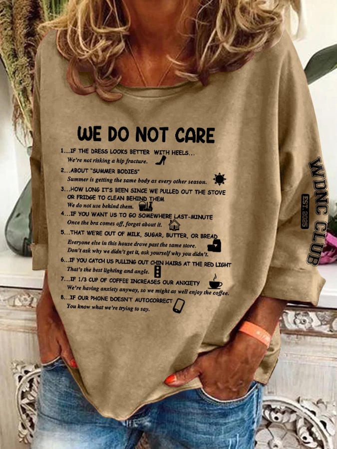 🔥Buy 3 Get 15% Off🔥Retro Funny WDNC Club Menopause Perimenopause Print Sweatshirt