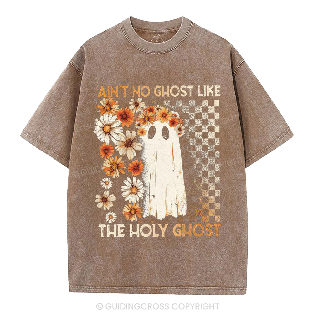 Ain't No Ghost Like The Holy Ghost Christian Washed T-Shirt