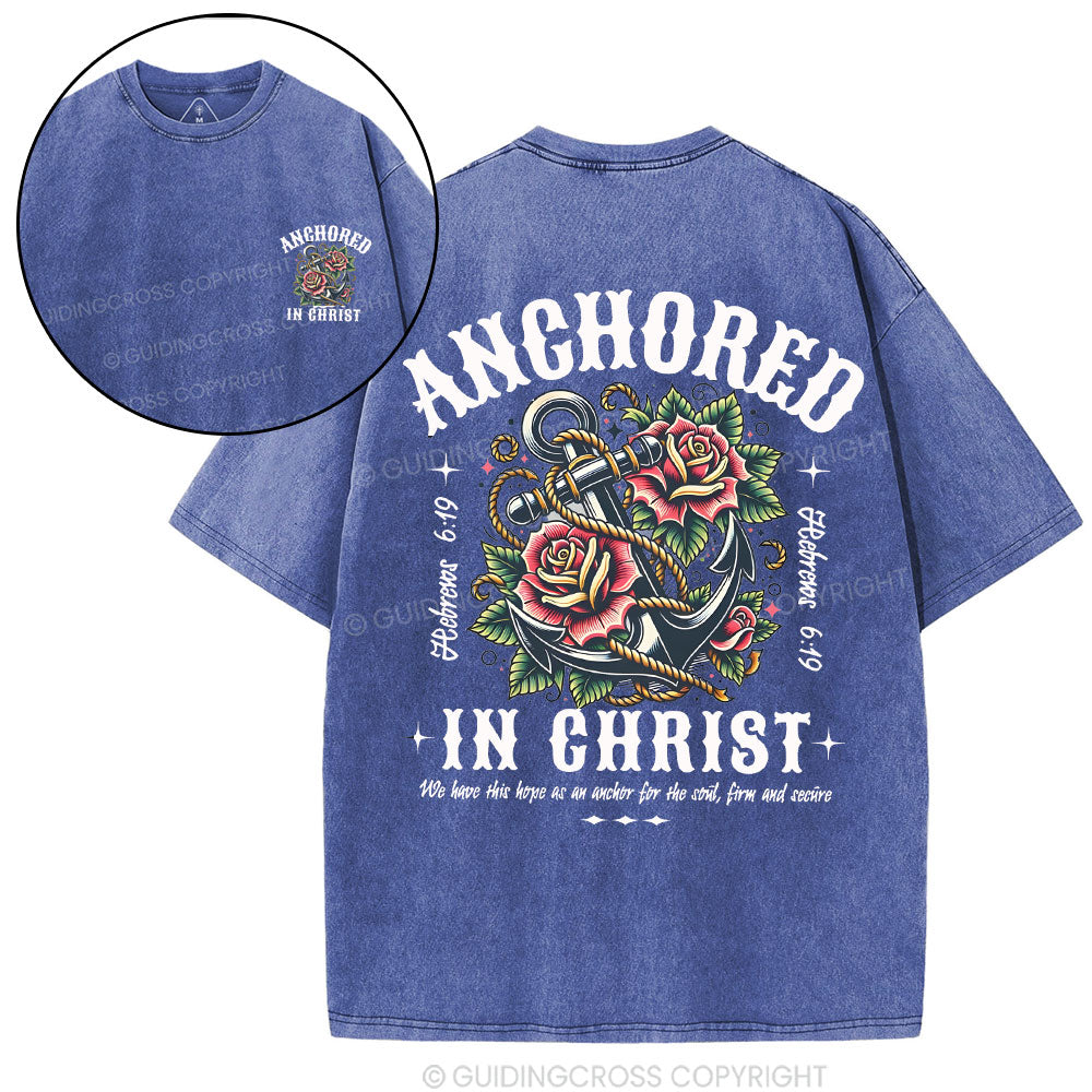Anchored Christian Washed T-Shirt
