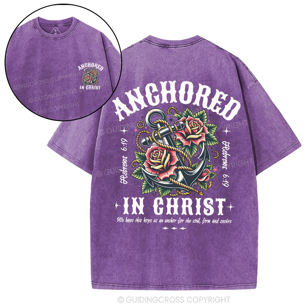 Anchored Christian Washed T-Shirt