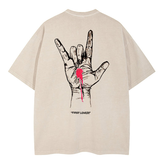 First Love Christian Washed T-Shirt