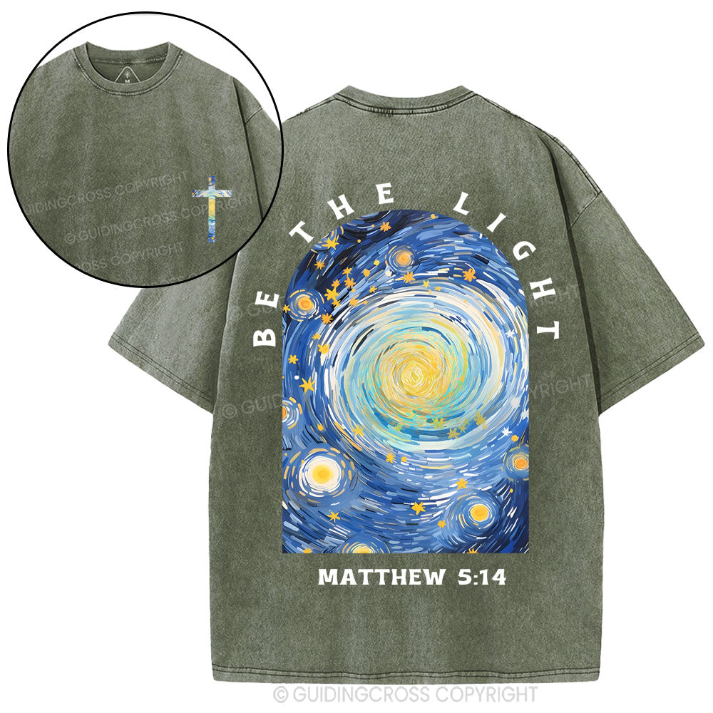 Be The Light Christian Washed T-Shirt
