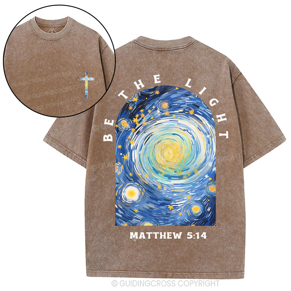 Be The Light Christian Washed T-Shirt