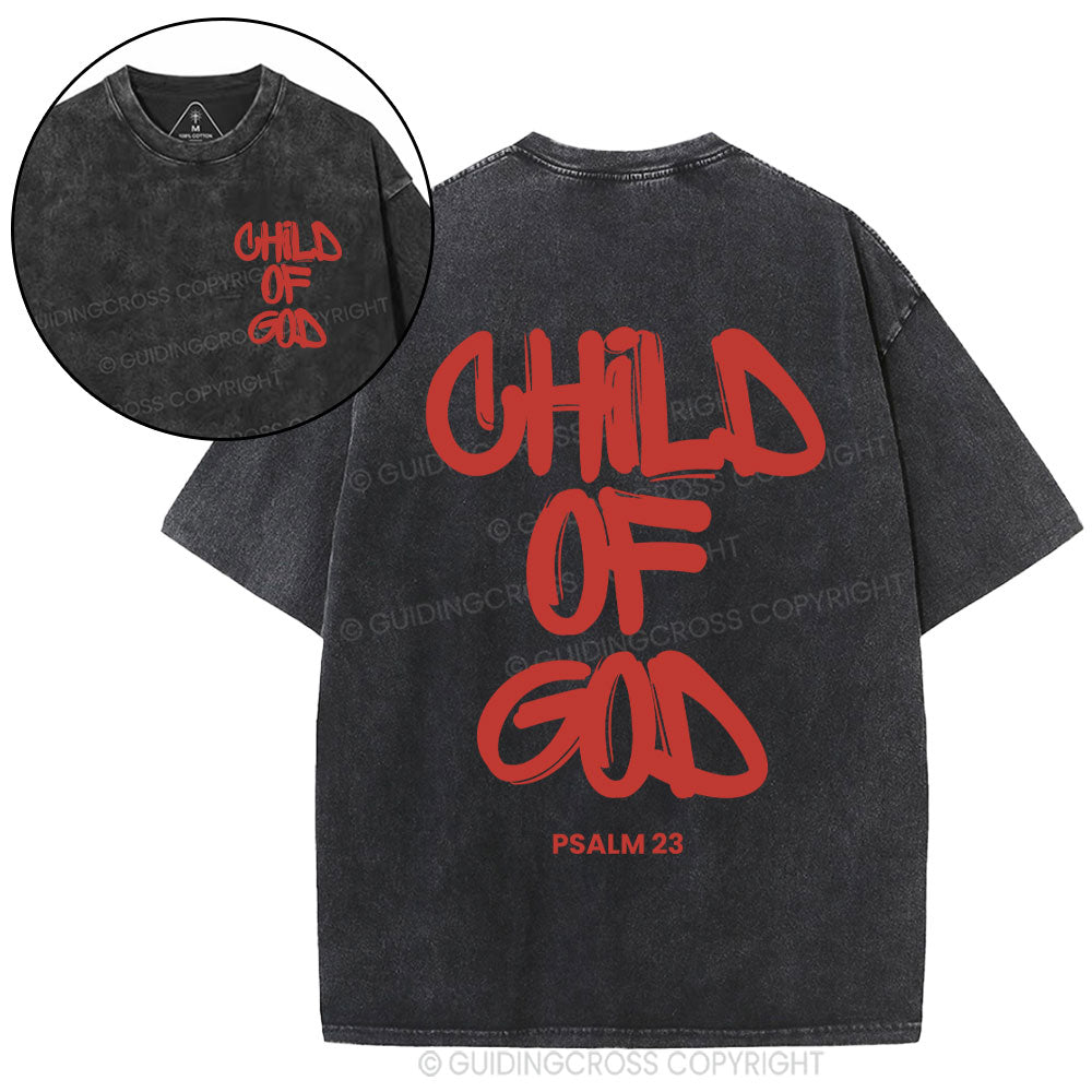 Child Of God Christian Washed T-Shirt