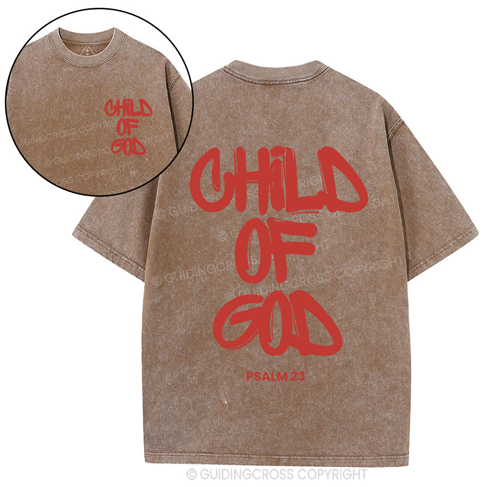 Child Of God Christian Washed T-Shirt