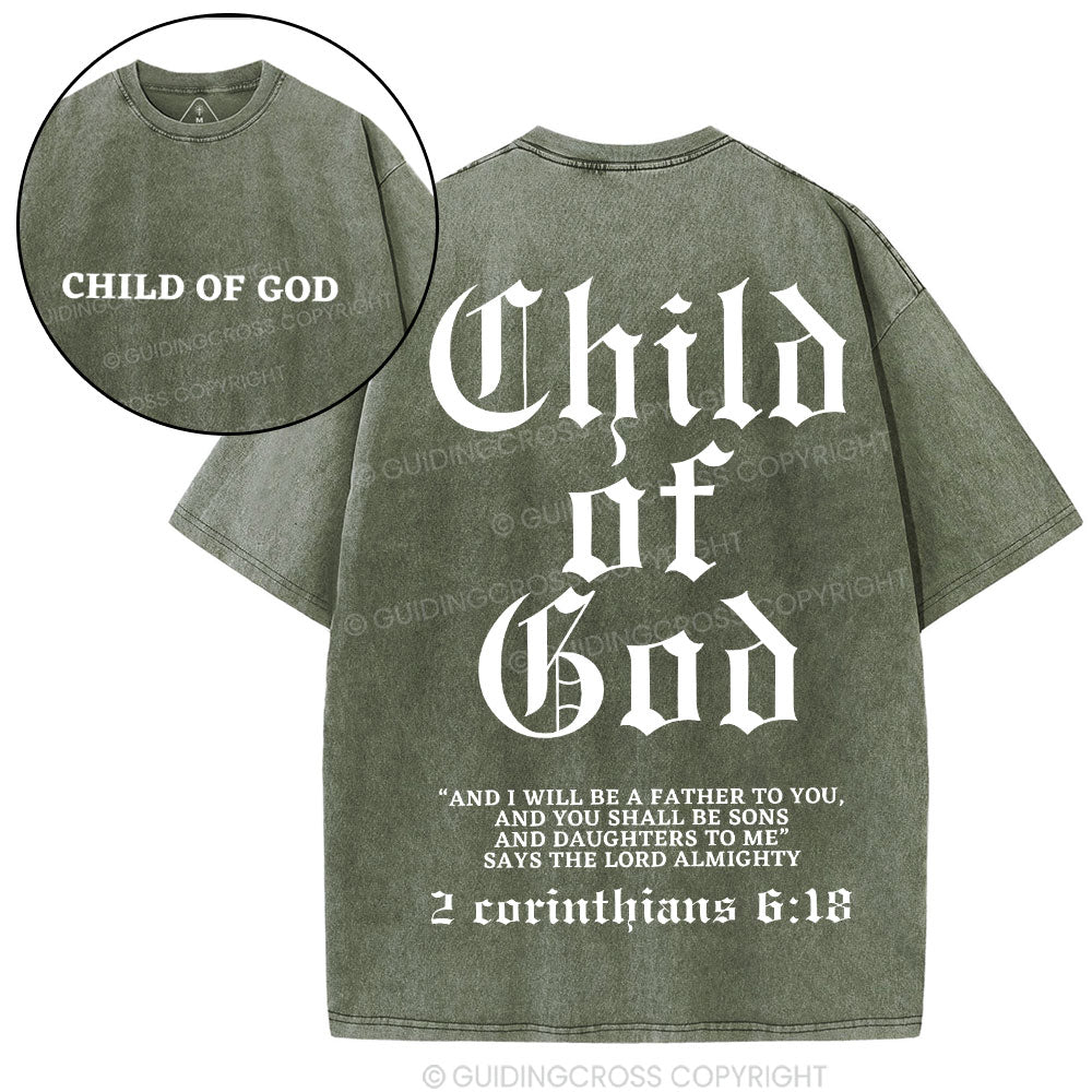 Child Of God Christian Washed T-Shirt