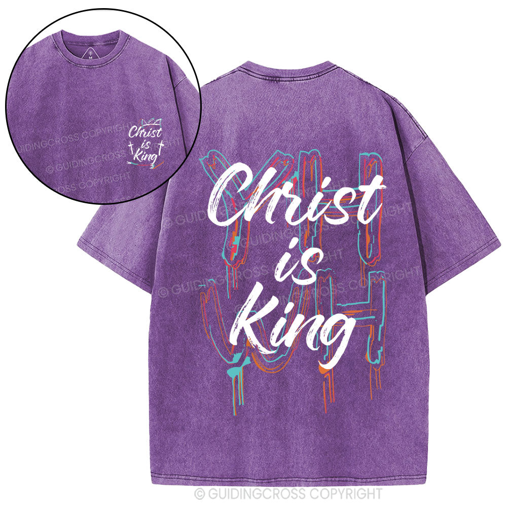 Christ Is King Christian Washed T-Shirt