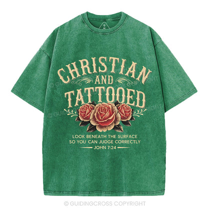 Christian And Tattooed Christian Washed T-Shirt