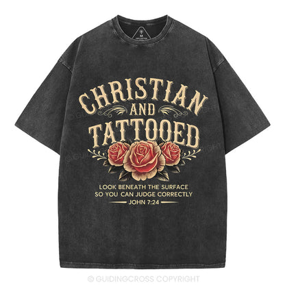 Christian And Tattooed Christian Washed T-Shirt