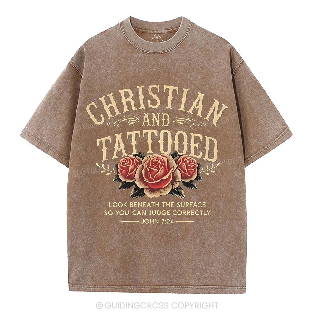 Christian And Tattooed Christian Washed T-Shirt