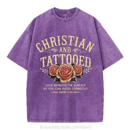 Christian And Tattooed Christian Washed T-Shirt
