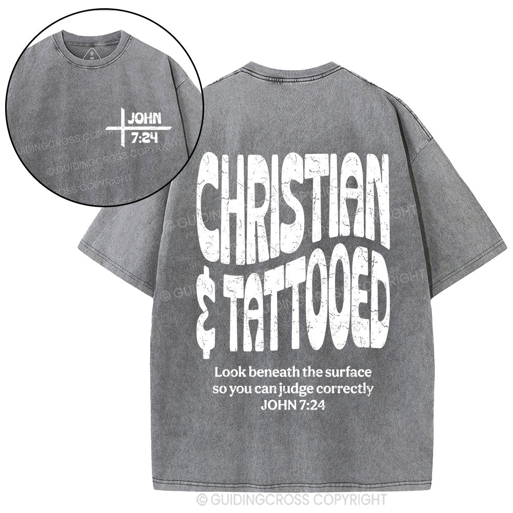 Christian & Tattooed Christian Washed T-Shirt