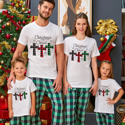Christmas Begins With Christ Christian Christmas Family Matching Shirts