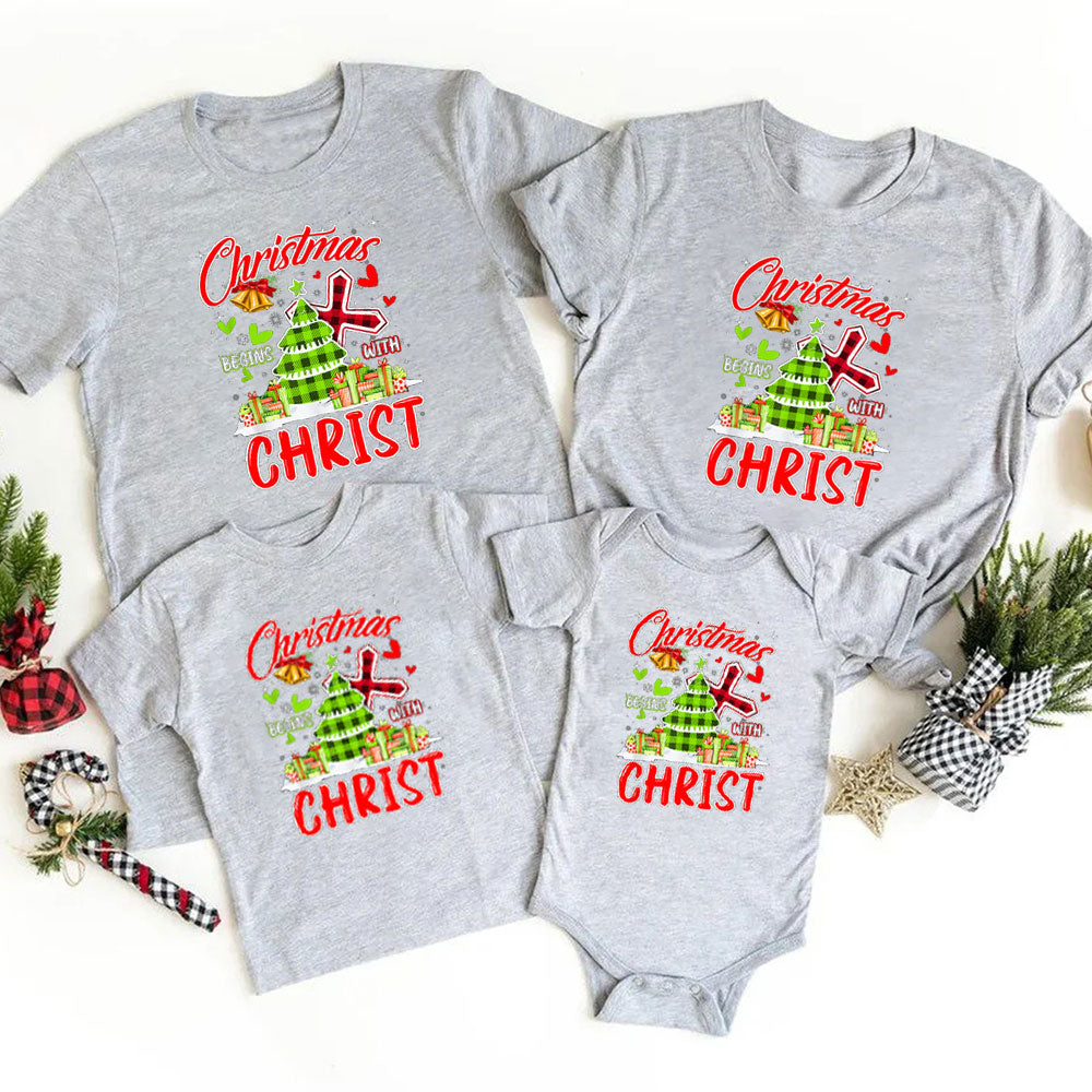 Christmas Christ Family Matching Christian Christmas T-Shirt