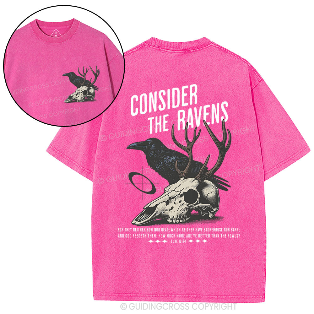 Consider The Ravens Chirstian Washed T-Shirt